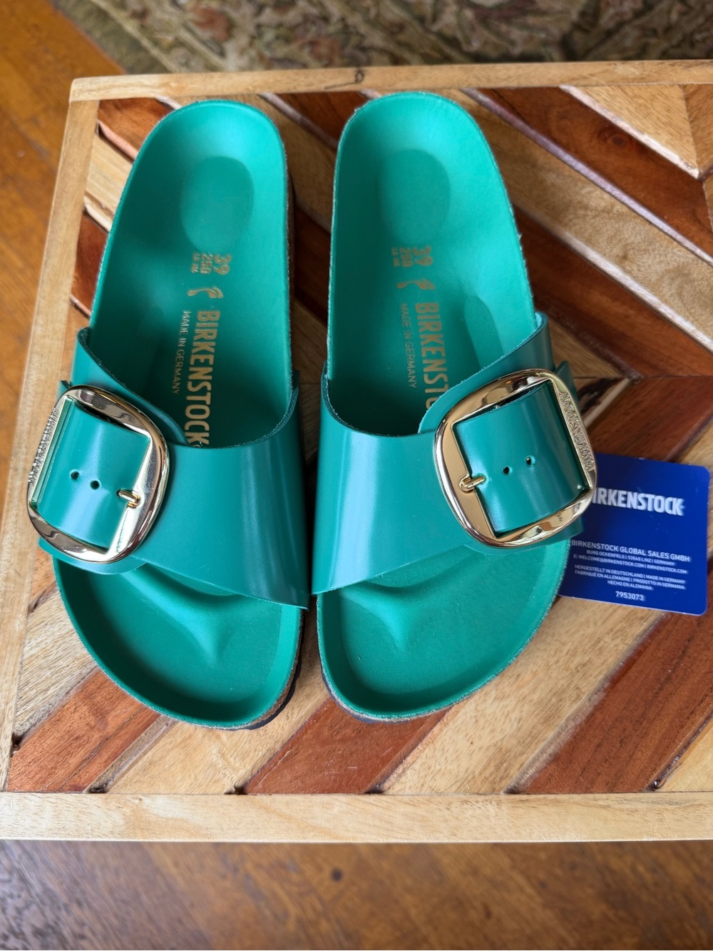 Birkenstock Madrid Big Buckle Digital Green NWT $150 - Picture 10 of 15